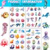 20 Sheets Ocean Animals Temporary Tattoos Stickers 270Pcs Under The Sea Life Tattoos Birthday Party Favors Decorations Supplies for Goodie Bags Fillers Exchange Gifts School Prizes Game Rewards