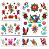 Savvi Classic Tattoos Party Pack (3 Full-Sized Bags ~ 150 Tattoos) American Traditional Rocker Temporary Tattoos for Men and Women