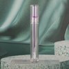 COSIDEA 25pcs Empty Round Clear 4ml 0.13oz lip gloss tubes with soft silicon tip Purple wand transparent Lipgloss tube containers for lip oil packing