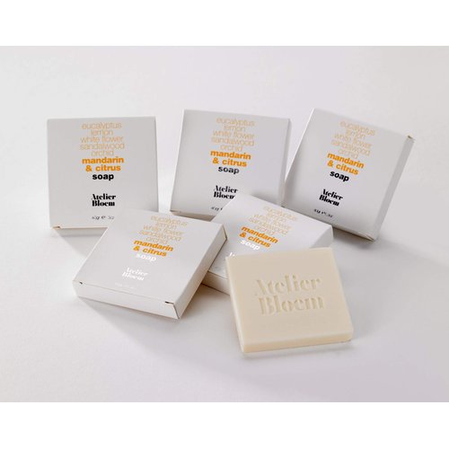 Atelier Bloem Mandarin & Citrus Bar Soap for Hands and Body - Kimpton Hotel Collection - Bath & Body - 1.3-Ounce Bars (Pack of 10)