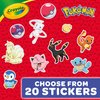 Crayola Pokemon Coloring Book, 96 Coloring Pages, Gift for Kids 3, 4, 5, 6