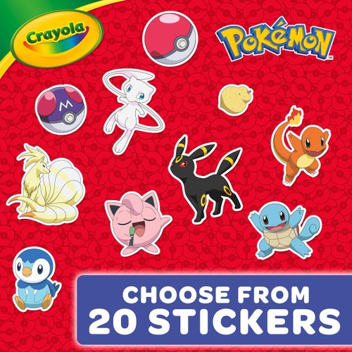 Crayola Pokemon Coloring Book, 96 Coloring Pages, Gift for Kids 3, 4, 5, 6