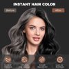 Natural Black Hair Dye Shampoo Instant & Easy 3-in-1 Hair Color Solution for Men and Women - Herbal Formula, Ammonia-free, Lasts 30 Days - 16.90 oz