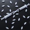 60pcs Syringe Adapter, Female Luer Lock Syringe Luer Lock Connector to Syringe Coupler Adapter Luer Lock Connector Kit
