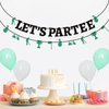 Golf Birthday Banner: Let's Partee Golf Themed Party Decorations Supplies for Golf Happy Birthday Party Adults Kids Baby Shower Hanging Swril Decor