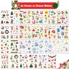 Yobbai 360 Styles Glitter Christmas Tattoos for Kids, Waterproof Temporary Tattoos Stickers for Kids Birthday Party Decorations Favors, Christmas Eve Goodie Bag Fillers(24 Sheets)