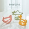 MOYUUM Swing Bird Teether (Green) | 100% Platinum Silicone | Baby Teether for Babies 3-6 Months, 6-12 Months | Easy to Hold | Infant Teething Toys for Relief, Bracelet Type, Pack of 1