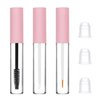 uadbau 3 Pack 10ml Clear Mascara Tube with Wand, Empty Eyeliner Tube and Empty Lip Gloss Tubes, Premium Eyelash Cream Container Bottle with Leak Stoppers, Ideal Kit for DIY Cosmetics…