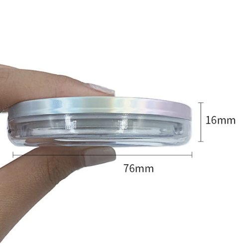 HLLMX 1 PCS Loose Powder Container 3 g/ 0.11 Oz Empty Refillable Makeup Powder Container Plastic Loose Powder Compact Portable DIY Makeup Powder case