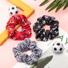 Syhood 16 Pieces Soccer Hair Scrunchies Soccer Hair Ties Elastic Soccer Hair Bands Ponytail Holders Sport Hair Accessories for Girls Women Operation Christmas Party Favors Players Coaches Teams