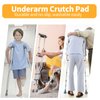Replacement Crutch Pads, ANCKNE Padding for Walking Arm Crutches and Hand Grips, Fits Standard Aluminum Crutches 4 Pieces-Set