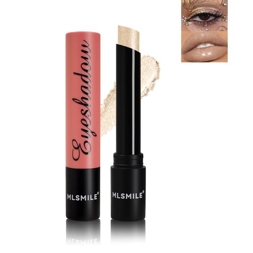 Pearl Glitter Sparkling Lipstick Lip Gloss Long Lasting,Waterproof Shimmer Glitter Metallic Lip Stick Eyeshadow Multi-Use,Diamond Shiny Moisturizer Lip Balm for Women Bold Glow Goth Lip Makeup-01