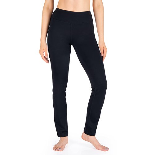 Yogipace,2 Back Pockets,Women's Straight Leg Yoga Pants Workout Pants Slim Fit,33",Black,Size XL