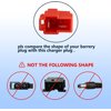 BXIZXD 12 Volt Battery Charger for Ride On Toys and Wire Harness Connector, 12V Kids Ride On Car Charger, 12V Electric Car Riding Toy Battery Power Adapter Square Plug