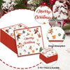 40PCS Merry Christmas Paper Napkins 13 x 13 Inches White Luncheon Napkins Cocktail Napkins Disposable Christmas Theme Decorations for Birthday, Christmas Theme Party Supplies