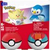 MEGA Pokémon Action Figure Building Toys Set, Poké Ball 2-Pack, Togepi and Piplup with 41 Pieces, for Kids