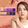 Profusion Cosmetics Violets 10 Shade Eyeshadow Palette, Glows Elegance and Sophistication With Captivating Vibrant Colors Achieve Stunning Eye and Rise Your Makeup Routine With Premium Beauty Tool