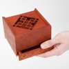 Bits and Pieces - The Emperor's Secret Puzzle Box - Wooden Brainteaser - Secret Compartment Brain Game for Adults - Stash Your Valuables