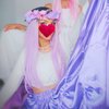 Vivivalue Rose Flower Crown Boho Flower Headband Hair Wreath Floral Headpiece Halo with Ribbon Wedding Party Festival Photos Purple