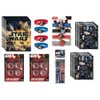 Star Wars Birthday Party Supplies Favor Bundle Pack includes Loot Bags, Bracelets, Mini Disc Shooters, Sticker Sheets - for 8 Goody Bags