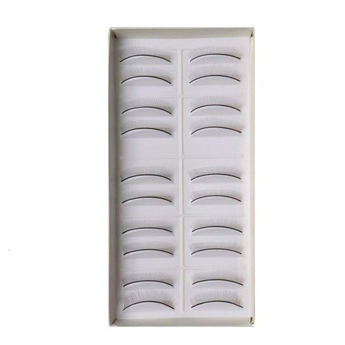 20 Pairs Practice Eyelashes Training Lashes Practice Lashes Eyelash Strips Self Adhesive Lash Extension Supplies Best for Makeup Beginners Beauty Salon