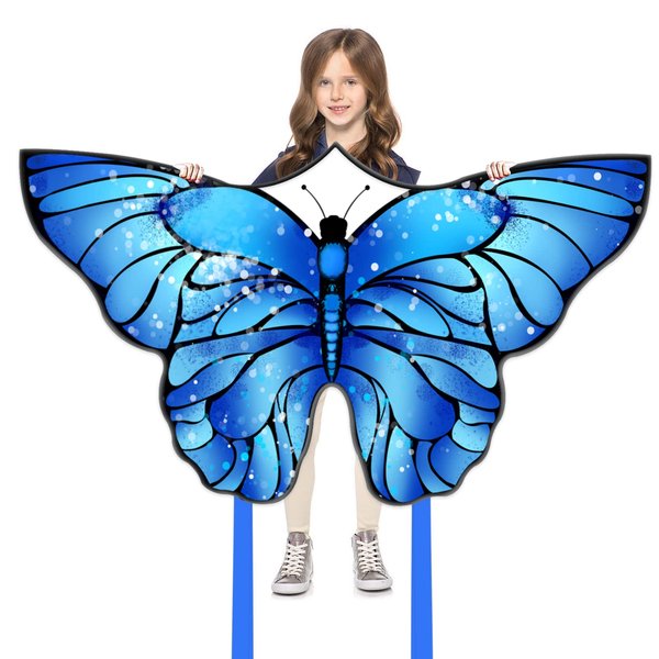 Kaiciuss Butterfly Kite for Kids & Adults, Single Line Beach Kite for Beginners, Kids Kite Easy to Assemble, Flying Butterfly Kites for Children, It Comes with 300 ft String Kite Handle