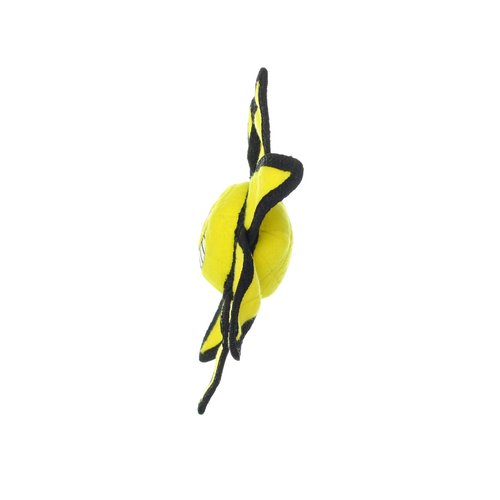 TUFFY - World's Tuffest Soft Dog Toy - Alien Ball Junior Yellow Sun- Squeakers-Multiple Layers. Made Durable, Strong & Tough. Interactive Play (Tug, Toss & Fetch). Machine Washable & Floats (2 Pack)