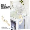 Beatifufu Headform Holder Tabletop Tripod Cosmetology Manikin Holder Cosmetology Manikin Clamp Salon Wig Head Stand Cosmetology Head Support Doll White Mannequin Head Iron Cosmetic