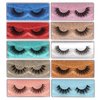 False Eyelashes Wispy 18 mm Natural 3D Faux Mink Lashes Pack 10 Pairs 10 Styles Mixed Soft Reusable Fake Eyelashes Bulk with Glitter Portable Boxes