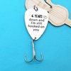 4th Anniversary Fishing Lure Gifts for Him 4 Years Down and I'm Still Hooked On You 4 Year Anniversary Present for Boyfriend Husband Wedding Anniversary Valentines Day Gift for Men