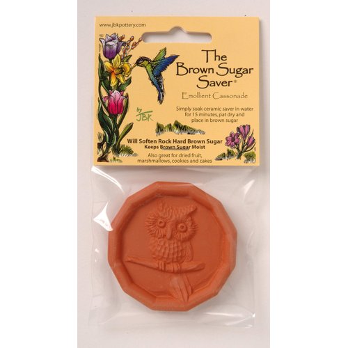 JBK Owl Terra Cotta Brown Sugar Saver
