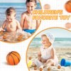 40 Pcs Mini Basketball Party Favors Tiny Basketball Mini Foam Basketball Small Relieve Stress Basketball with Drawstring Mesh Bag for Beach Pool Sports Game Party Supplies School Carnival Reward