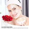 FERCAISH 3Pcs Diy Face Mask Mixing Bowl, Microwavable Silicone Facial Mud Bowl Cosmetic Beauty Tool for Home Salon(White)
