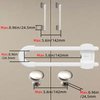 (10 pack white) 4 button Cabinet Locks, U-Shaped Proofing Drawers Safety Child Locks Adjustable, for Wardrobe,Kitchen,Bathroom,Drawer,Fridge,Cupboard Doors Knobs & Handles