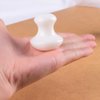 Uonlytech 2Pcs Gua Sha Facial Tools, White Jade Quartz Mushroom Face Massage Gua Sha Rollers Stones Scraping Massage Tool for Women Home Spa