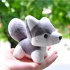 Ruzucoda Plush Husky Stuffed Animals Dog Keychains Toys Puppy Ornaments Pendants Gray