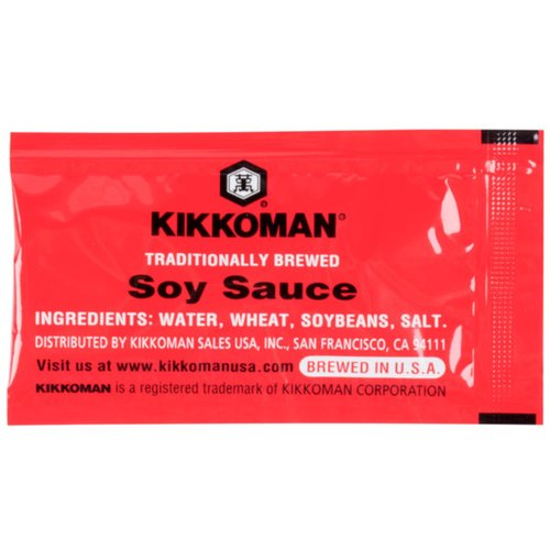Kikkoman Soy Sauce Packets, Traditionally Brewed, 40-count