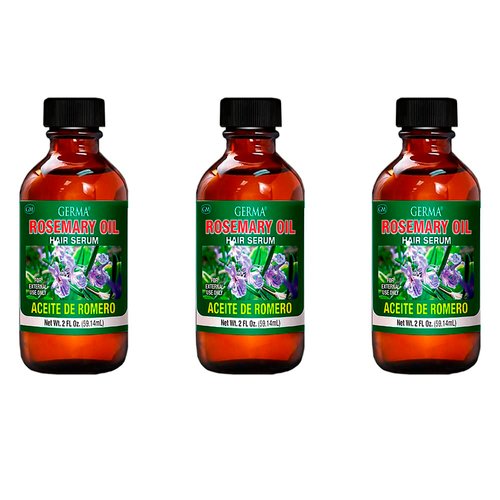 Germa Rosemary Oil. Natural Hair Serum, Conditioner, Hand Moisturizer and Anti-Aging Oil. floral ...