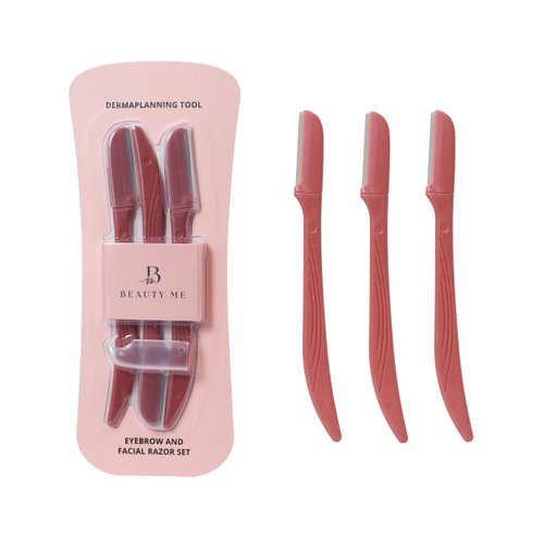 BEAUTY ME Premium Women Touch-up Dermaplaning Tool with precision cover, Eyebrow Razor, Face Razors for Women, Facial Razor, Dermaplaning Razor, Womens Face Razor Peach Fuzz Remover, exfoliating razor