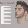 Mini Wide Tooth Comb,Small Travel Purse Hair Detangling Comb Beard Comb for Curly hairPortable Care Comb Shower Comb Travel Combs for Men Women - Best Styling Comb for Wet,Dry,Long Hair (Black+White)