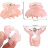 Claw Jaw Clips 12PCS Small for Thin Hair Styling Accessories Classic Clamp for Women Girls (Sequins)