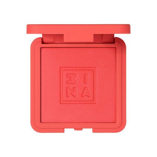 3INA The Blush 232 - Natural, Light Mineral Powder Blush For Sensitive Skin - Blendable, Buildable Rouge - Pigmented, Dewy Glow - Vegan, Cruelty Free, Eco Friendly Makeup - Red Color - 0.26 Oz