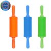STOBOK Children Rolling Pin Plastic Clay DIY Dough Tools Kit Extruder Tools 3pcs (Random Color)