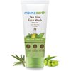 Mamaearth Tea Tree Face Wash with Neem | Helps Control Acne & Pimple & Removes Excess Oil | Non-Drying Facial Cleanser for All Skin Types | 3.38 Fl Oz (100ml)