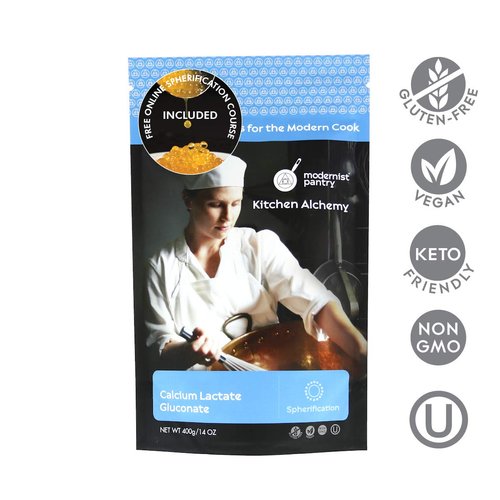 Pure Calcium Lactate Gluconate Vegan OU Kosher Certified - 400g/14oz