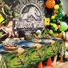 Hegbolke 4Pcs Dinosaur Tablecloths - 86.6"x51.2" Rectangular Dinosaur Table Decorations Dino Table Cloth for Kids Boy Dinosaur Birthday Party Supplies