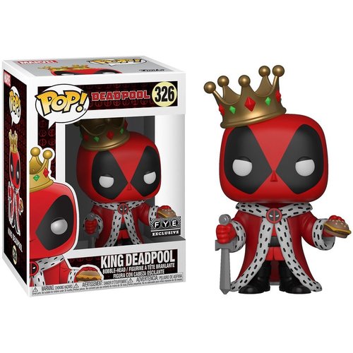 Funko Pop Marvel: King Deadpool Collectible Figure, Multicolor