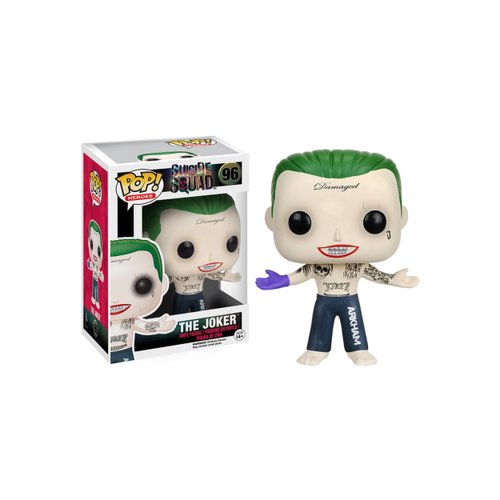 Funko POP Movies: Suicide Squad Action Figure, The Joker Shirtless