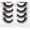 Pooplunch Cat Eye Look Fluffy False Eyelashes Thick Full Volume 16MM Wispy Curly Faux Mink Lashes 8D Fake Eyelash Strips 7 Pairs Multipack