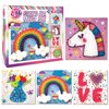 Creative Kids String Art Kit for Kids Age 6+ | 4 Fun Projects in 1 String Art Craft Kit Flower, Heart, Rainbow & Unicorn | String Art Kids Birthday Gifts for Girls & Boys